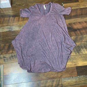 purple shirt